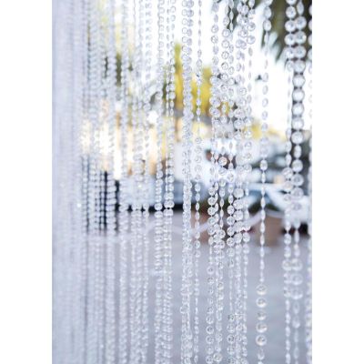 Image of Crystal Beaded Curtain 3'x12'